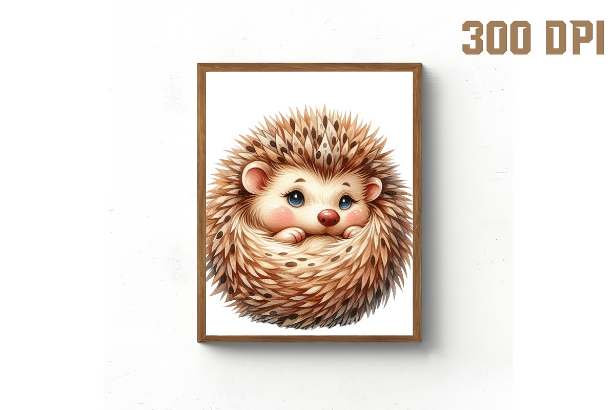 Cute Animals Watercolor Clipart, an Illustration by Libby Wishes (Photo 6 of 10)