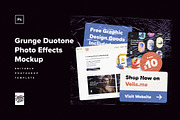 Grunge Duotone Photo Effects Pack, a Layer Style Add-On by Creative Veila (Thumbnail 12 of 12)