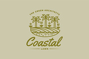coastal lawn line art icon logo, a Branding & Logo Template by Blazybone (Thumbnail 2 of 2)