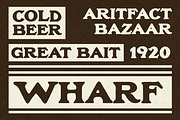 Wharf | Rounded Retro Serif, a Serif Font by Artifact Bazaar (Thumbnail 1 of 5)