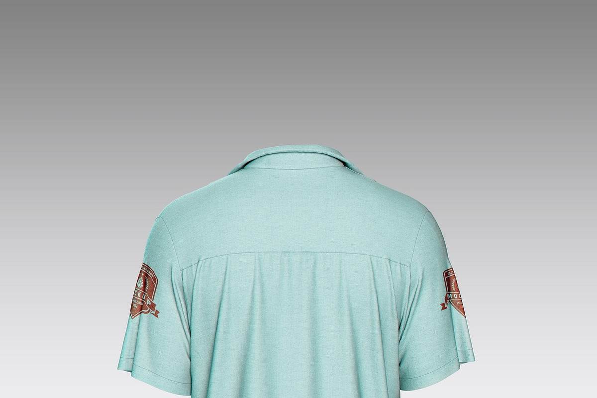 Hawaiian Short Sleeve Shirt Mockup, a Product Mockup by OneVectorStock (Photo 5 of 13)