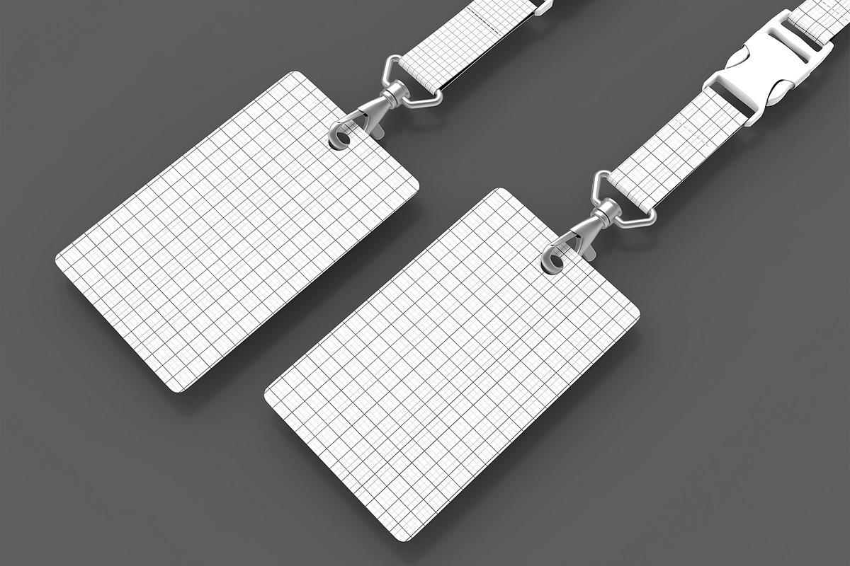 Two Hanging ID Card Mockup Set, a Product Mockup by graphypix (Photo 3 of 4)