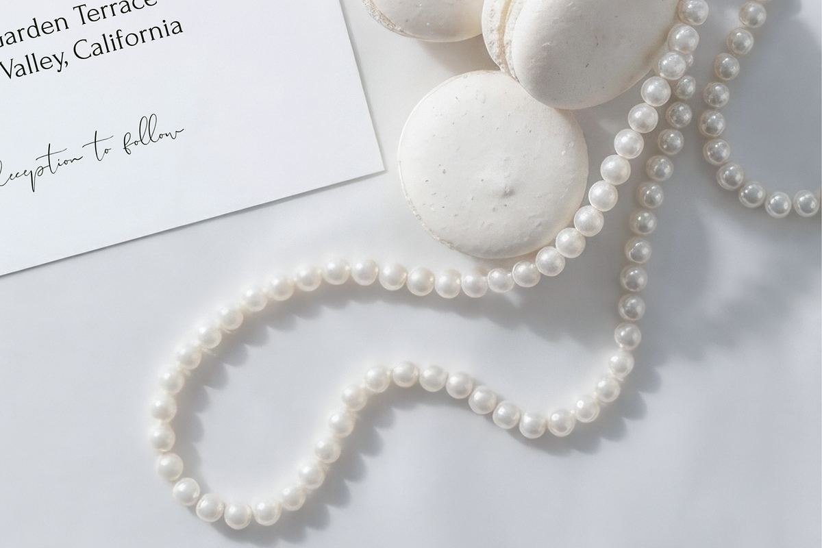5x7 Pearl Wedding Invitation Mockup, an Advertising Mockup by Serenefeeling (Photo 4 of 7)
