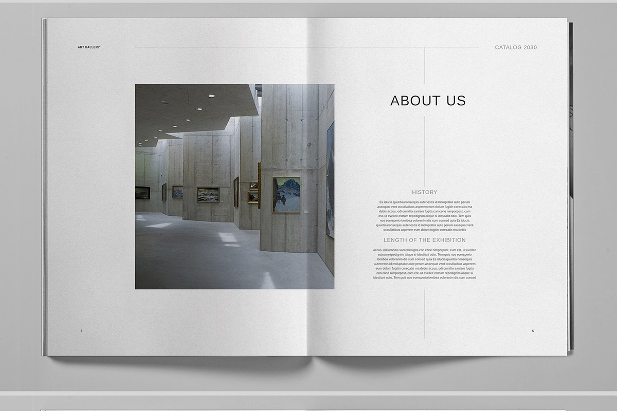 Art Gallery Catalog Brochure, a Brochure Template by Boris Cupac (Photo 4 of 7)