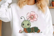 Flower Caterpillar Png Design, a Seasonal Illustration by designcity5 (Thumbnail 2 of 4)