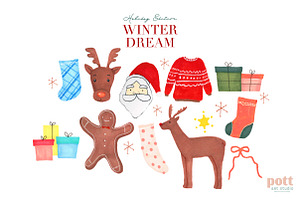 Christmas Illustration Winter Dream