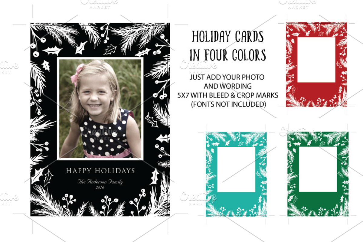 Hand Drawn Winter Christmas Foliage, an Illustration by La Bella Rue (Photo 4 of 4)