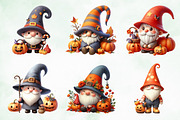 Halloween Cute Fall Gnome Clipart, an Illustration by Creative Art (Thumbnail 2 of 4)