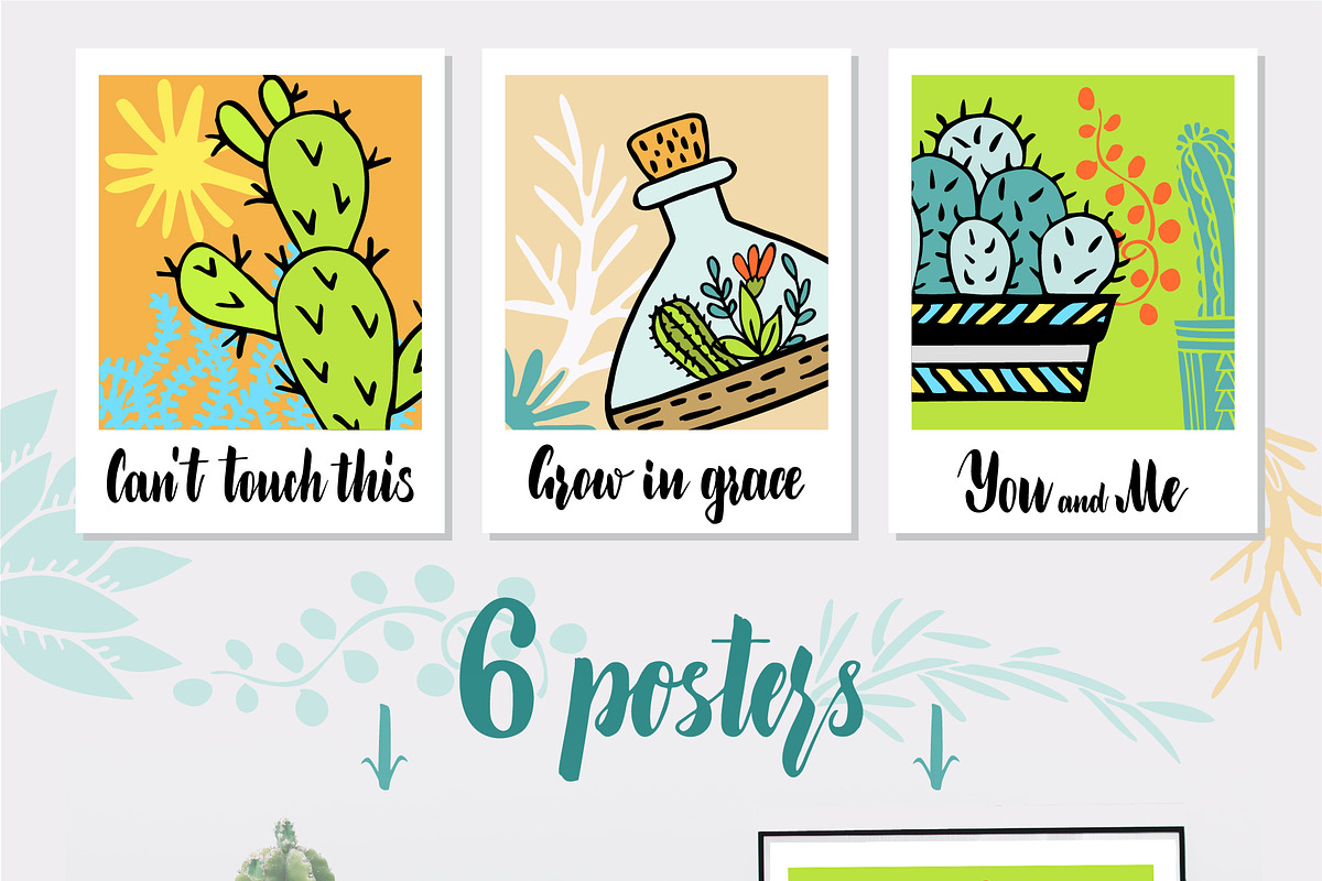 Cacti and succulents design set 140+, an Object Graphic by Live line (Photo 4 of 8)