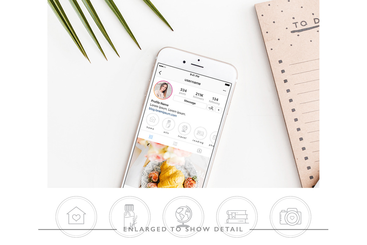 150 White Instagram Highlight Covers, a Social Media Template by Indie Grace Design (Photo 2 of 4)