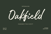 Oakfield Script, a Script Font by Xelo Graph (Thumbnail 1 of 7)