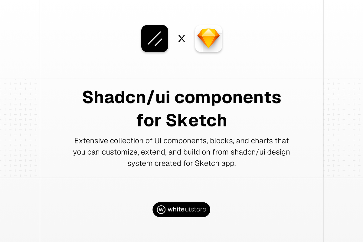 Shadcn UI Components for Sketch, an UI Kit Template by WhiteUI.Store (Photo 2 of 9)