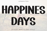 HAPPINES DAYS, a Serif Font by FreshTypeINK (Thumbnail 1 of 8)