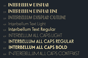 Interbellum Font Family