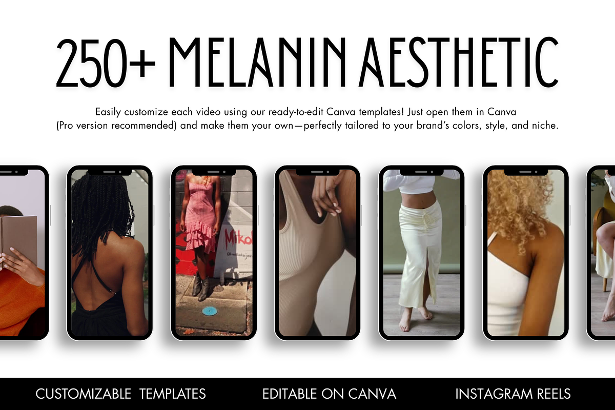 250+ Melanin Faceless Reels Bundle