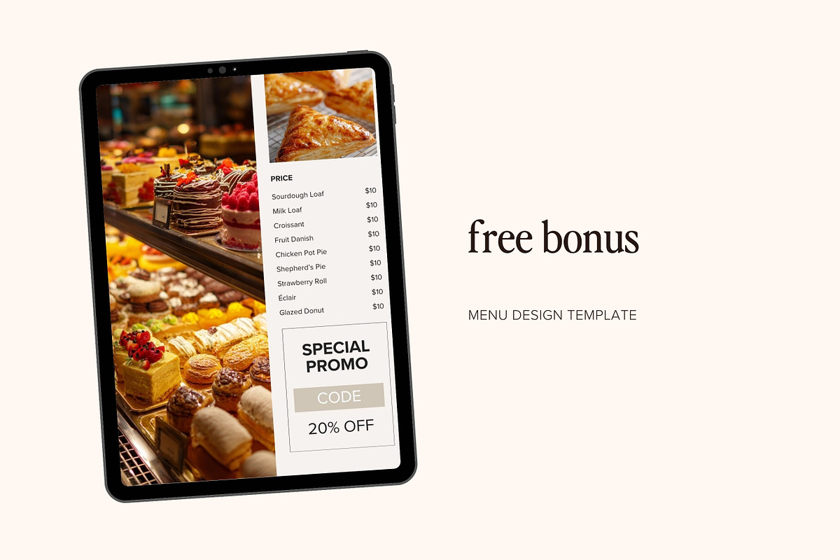 Minimalist Bakery Instagram Template, a Templates & Theme by Pawprints Canvas Co. (Photo 7 of 7)