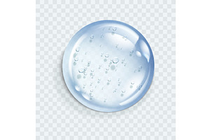 Hyaluronic acid bubble, an Illustration by Things for designers