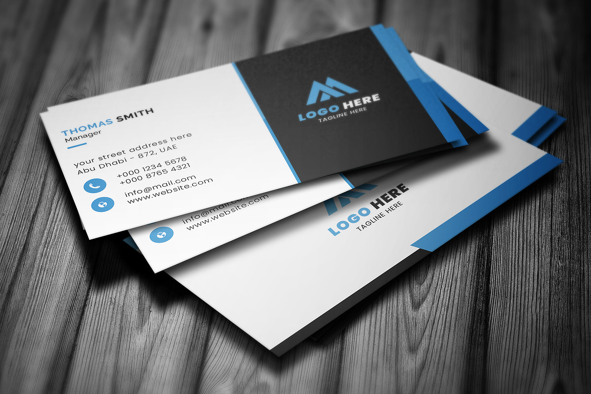 Clean Corporate Business Card, a Business Card Template by Saman Osama (Photo 7 of 9)
