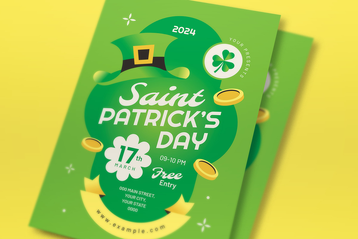 Gradient St Patrick Day Flyer Set, a Flyer Template by graphicook (Photo 2 of 3)