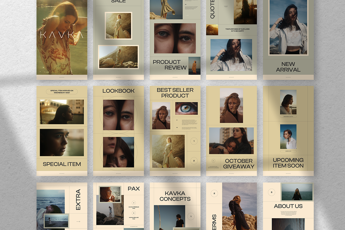Kavka - Social Media Kit, a Social Media Template by Creative Zeune (Photo 3 of 4)