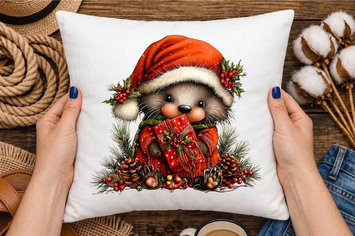 Whimsical Christmas Woodland Friends, a Seasonal Illustration by designcity5 (Photo 4 of 5)