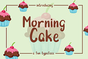 Morning Cake - Fun Font, a Sans Serif Font by LetterJos (Thumbnail 1 of 6)