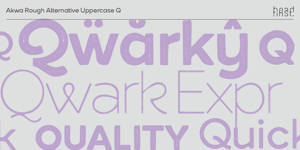 Akwa Rough, a Sans Serif Font by HeadFirst (Photo 17 of 17)