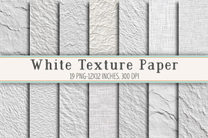 White Texture Paper, a Pattern Graphic by Libby Wishes