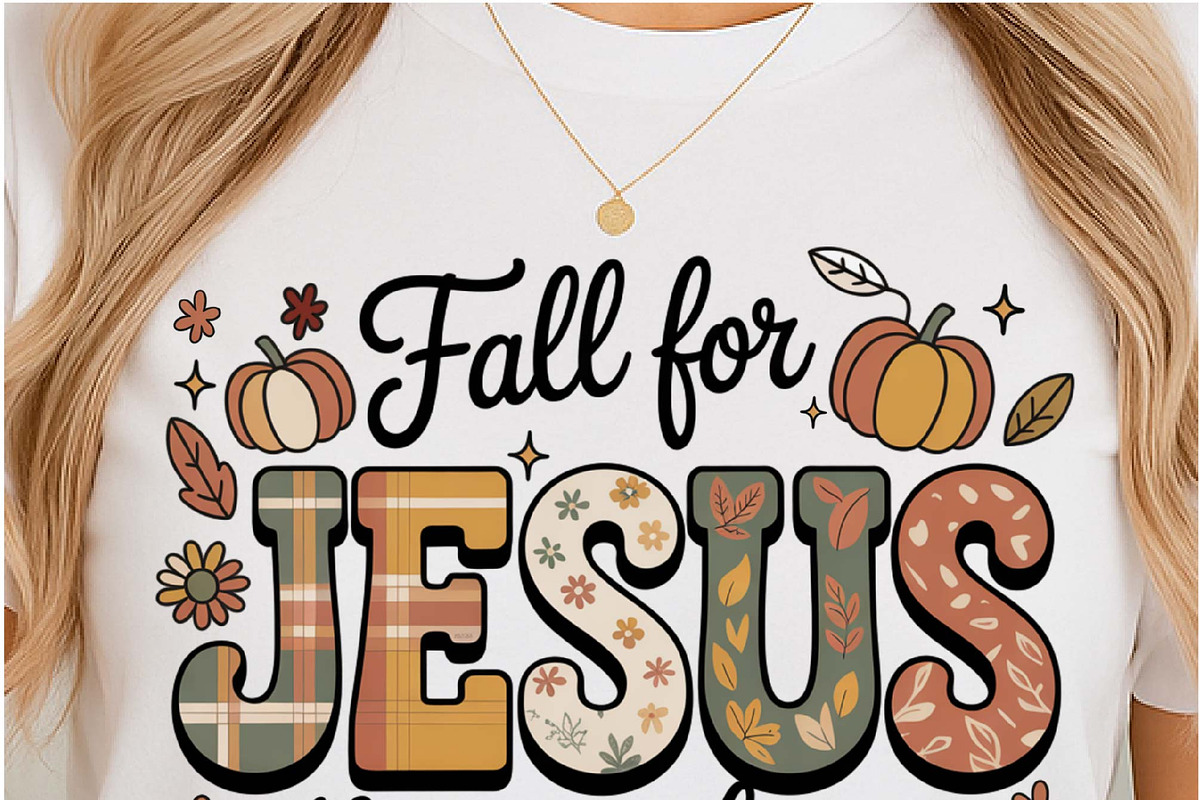 Fall For Jesus PNG Thanksgiving, an Object Graphic by Digi_Design_World (Photo 4 of 4)