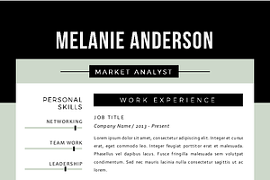 3 In 1 Modern 2 Pages Resume Pack