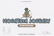 Mountain Journey - a Fun Font Duo, a Script Font by DreamONprints (Thumbnail 1 of 7)