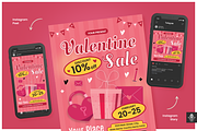 Valentine Sale Flyer Set, a Flyer Template by SquidPixey (Thumbnail 1 of 6)
