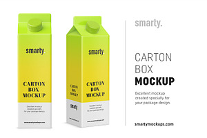 Juice Carton Mockups