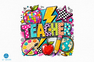 Last Day Of School Png, Teacher Life, an Object Illustration by Libby Wishes