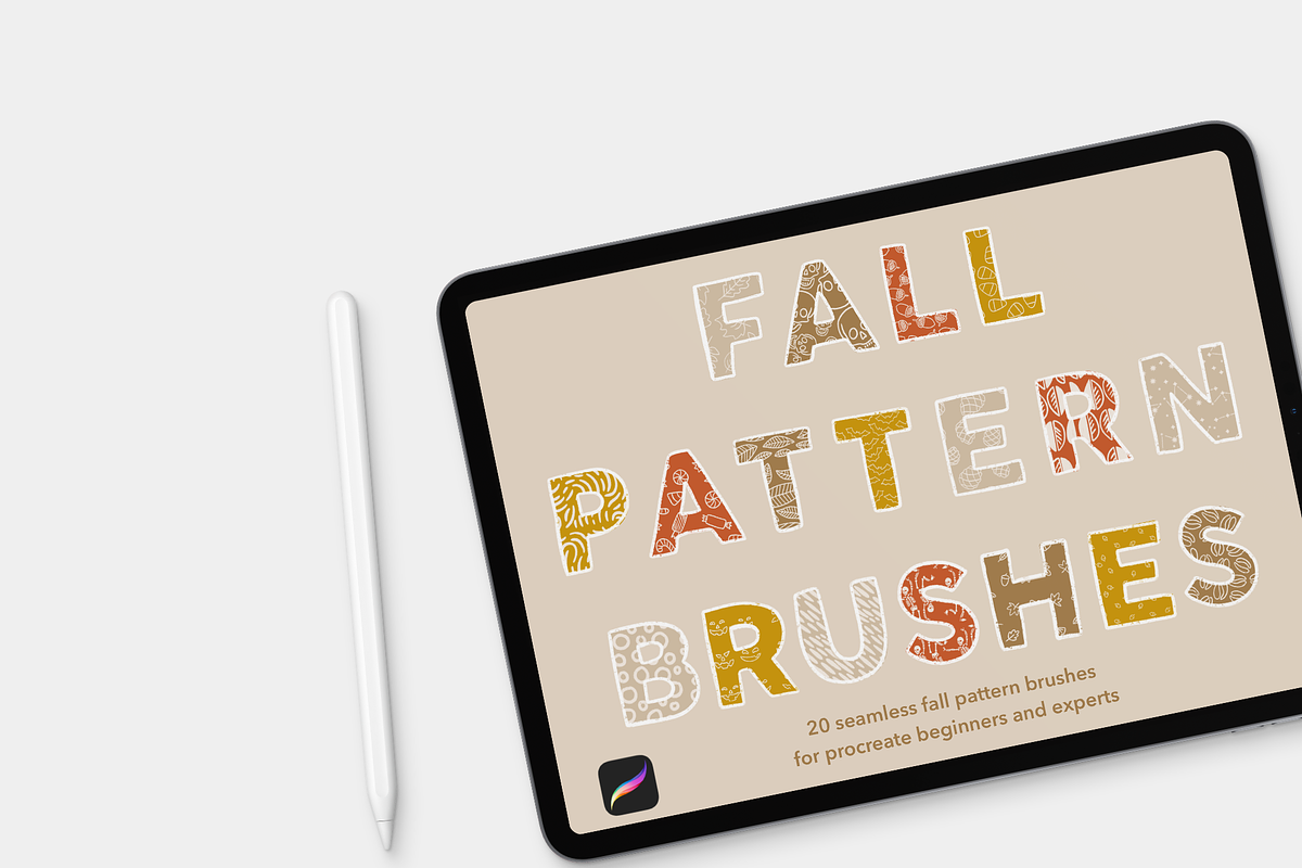 Fall Pattern Brush Pack Procreate, a Brush Add-On by cathconofolio (Photo 1 of 5)