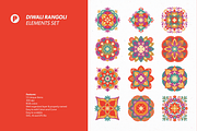 Diwali Rangoli Elements Set, an UI Kit Template by peterdraw (Thumbnail 2 of 6)