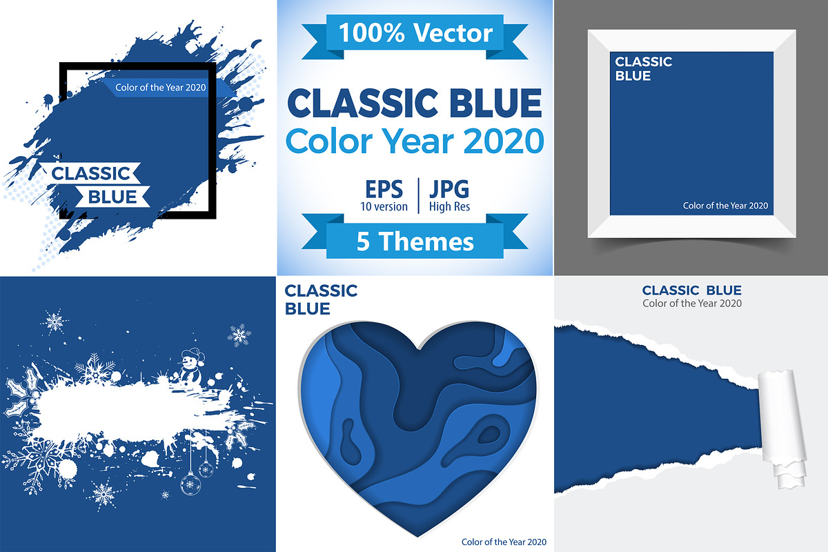 Color of the Year 2020 Classic Blue, a Decorative Illustration by TAlex (Photo 1 of 6)