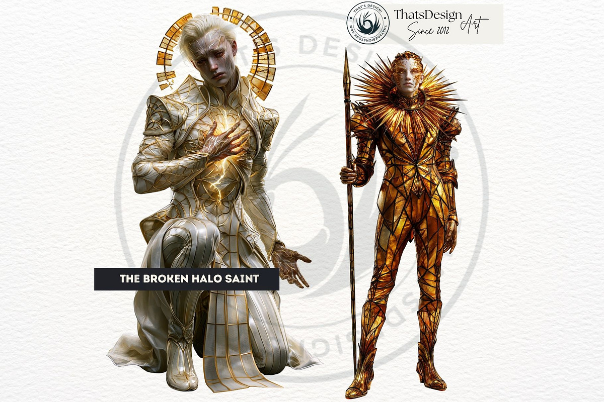 Glassborn Court Stained Glass PNG, a Decorative Illustration by ThatsDesignArt (Photo 9 of 18)