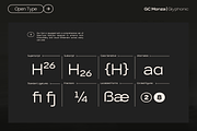 GC Monza - Complex Modern Sans, a Sans Serif Font by Glyphonic (Thumbnail 13 of 31)