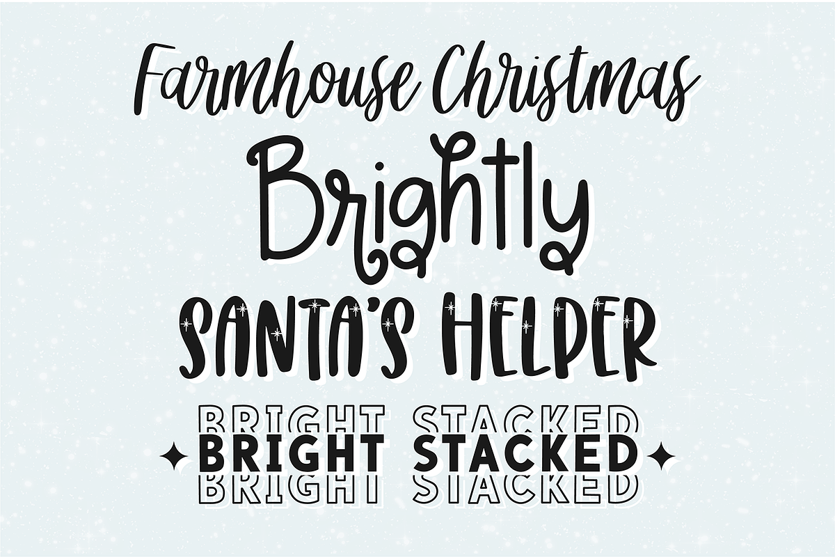 WONDERFUL CHRISTMAS Font Bundle, a Script Font by Blush Font Co. (Photo 3 of 8)