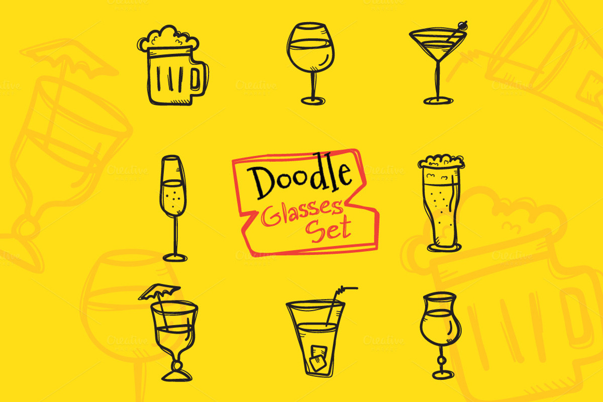 72 Doodle Elements Pack, an Icon by Trapezoid (Photo 5 of 12)