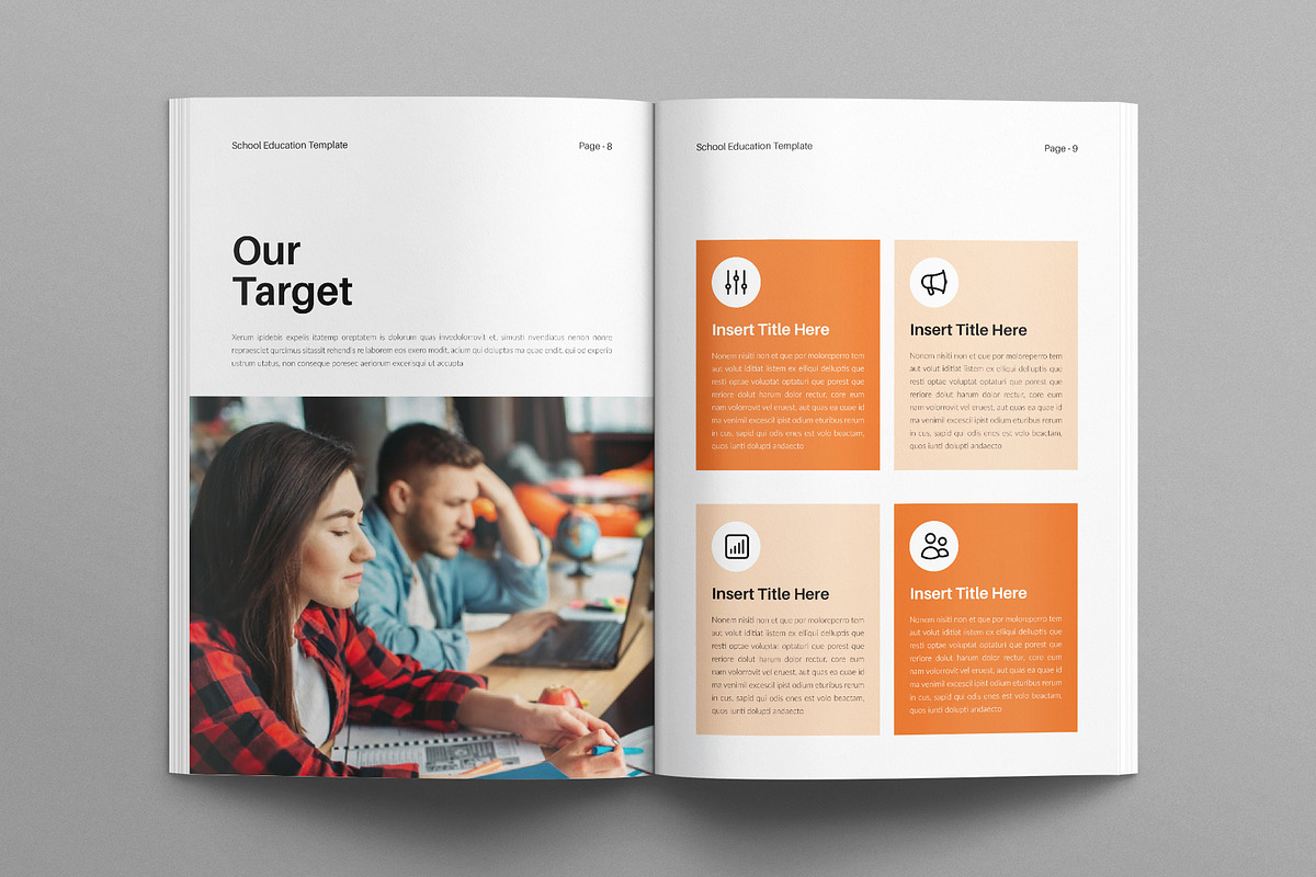 Education Template, a Brochure Template by E-Type (Photo 4 of 7)