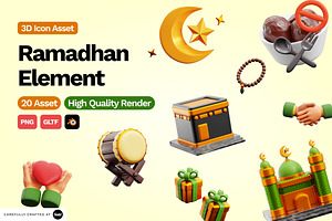 3D Ramadhan Element