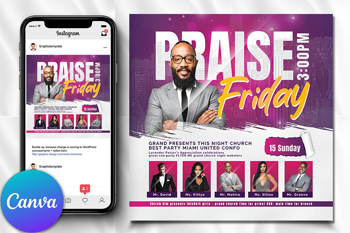 Church Friday Flyer , Canva Flyer
