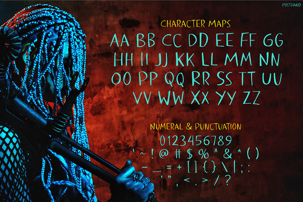 POSTHAND, a Font by Pinisi ART (Photo 2 of 10)