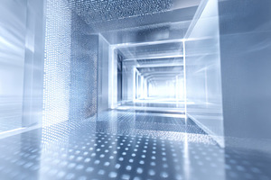 Digital tunnel with light effect, a Photo by Beautiful things