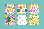 Summer Cute Fruits - vecror clipart, a Food Illustration by Barkova Nadya (Thumbnail 3 of 8)
