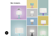 Isolated cake topper mockup, a Product Mockup by Dorado Stock (Thumbnail 3 of 4)