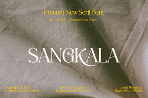 Sangkala - Modern Classic Typeface