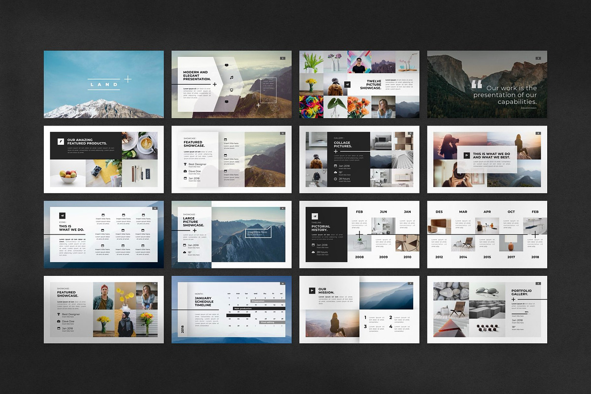 Land PowerPoint Template, a Presentation Template by Creathrive Design (Photo 5 of 7)